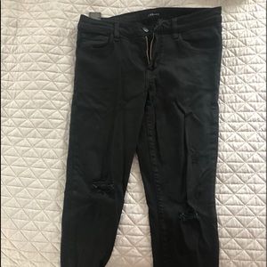 J brand cropped black jegging jean